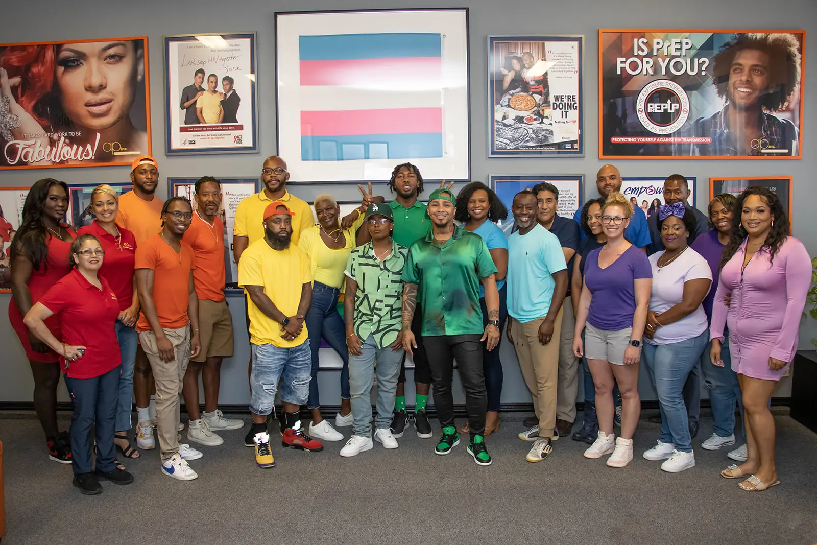 A large group gathered at an Abounding Prosperity community event